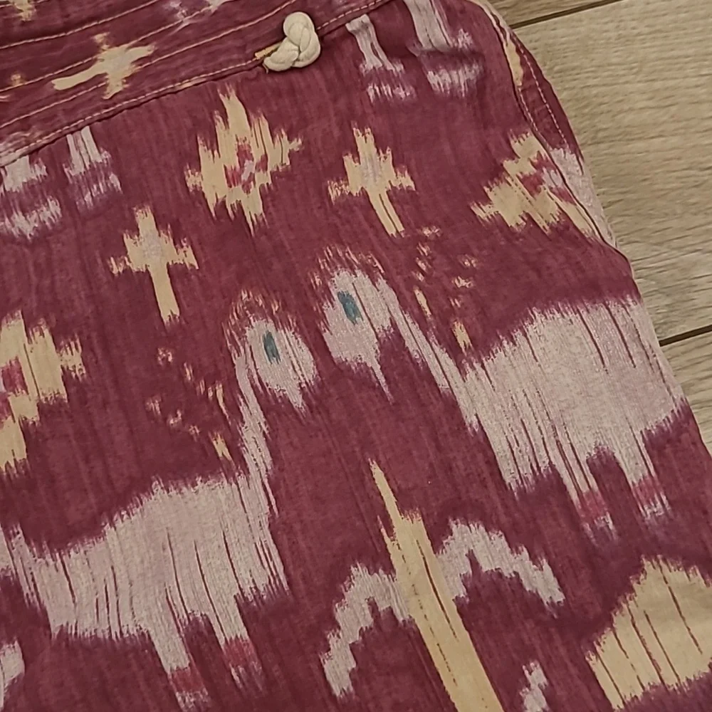 POLO RALPH LAUREN‎ Purple Beige Abstract Villager Medium Mens Swim Trunks VTG